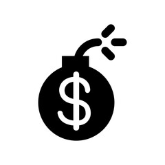 Money crisis icon vector illustration graphic design