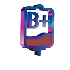 Beautiful illustration healthy blue Intravenous Bag symbol