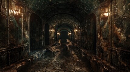 Fototapeta premium Delving into Subterranean Passageways