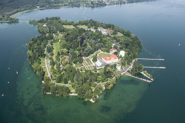 Luftbild Insel Mainau im Bodensee