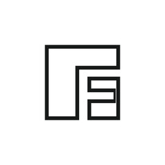 Letter F logo design vector with universal form and creative idea