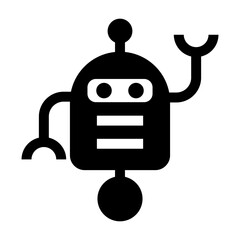 Robot icon vector illustration graphic design