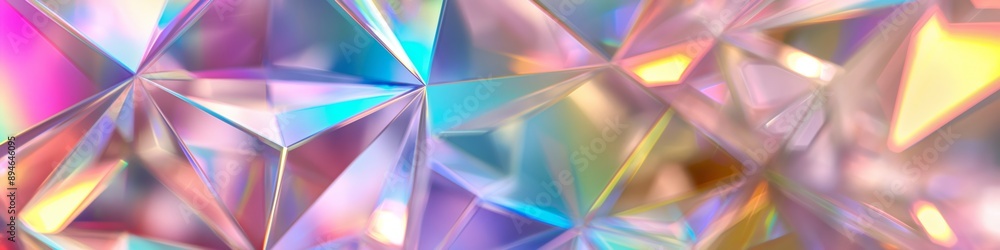Poster a colorful, abstract image of a diamond-shaped pattern with a pink hue. the image is a vibrant and e