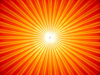 Obraz premium sun burst background, orange sun rays background design template