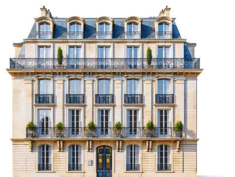 Elegant historic European building facade