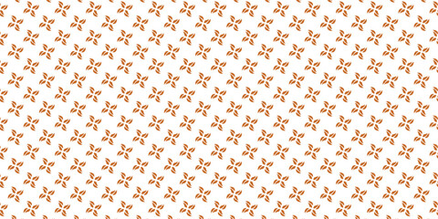 Golden seamless pattern. Gold and white vector floral texture. Abstract geometric background with small flowers, petals. Luxury repeating ornament.