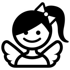 Angel icon vector illustration graphic design