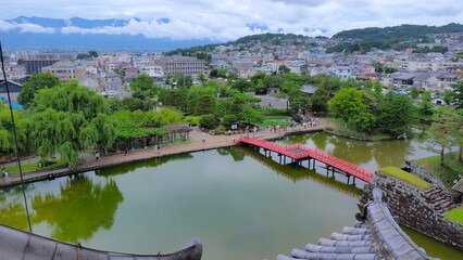 Fototapeta premium 松本城天守閣からの眺め1