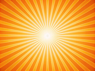 Obraz premium orange sun burst, orange sun rays background design template