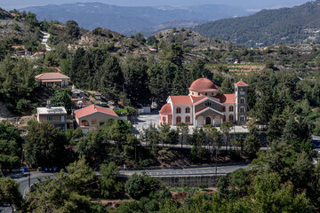 Traditional town of Kyperounta, third highest on the island, and the tiny village of Chandria,...