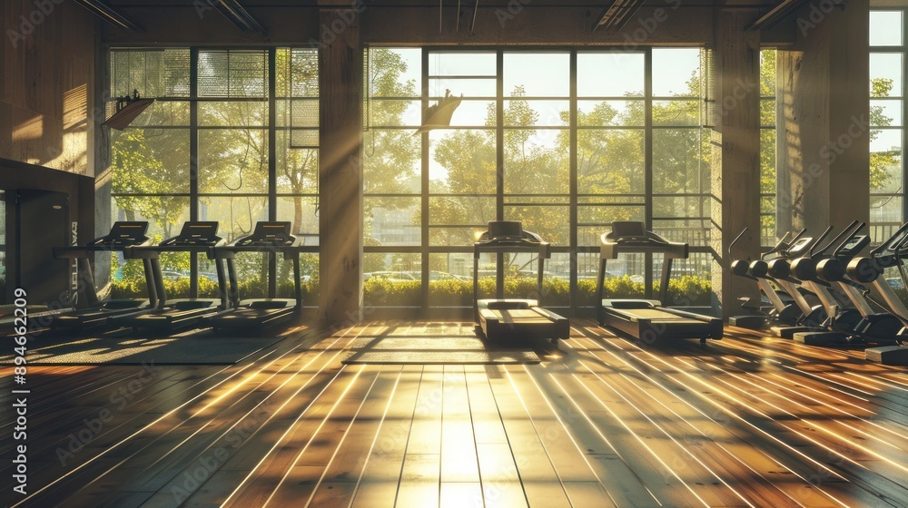 Canvas Prints sunrise gym view