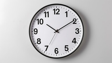 Minimalist wall clock with large, clean numbers and simple design