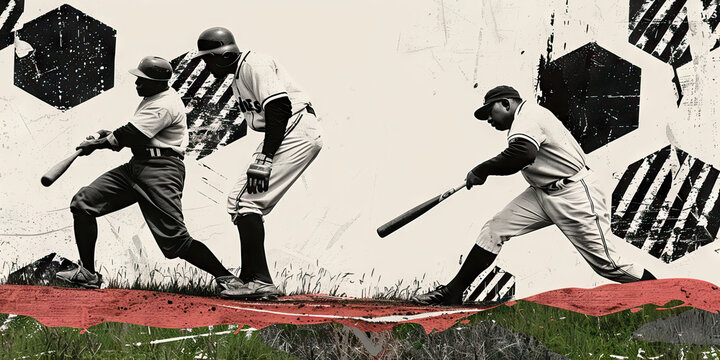 Two baseball players, one in the batter's box and the other on the pitcher's mound, engaging in a heated face-off before the start of a game.