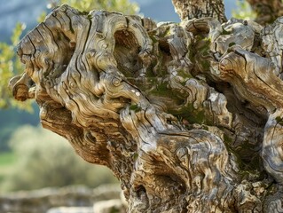 Intricate Patterns of an Ancient Tree Trunk