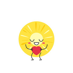 Slice pineapple juicy fruit cute character cartoon love sign heart favorite smiling face cheerful kawaii happy emotions icon vector illustration.