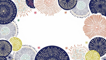 花火　タイトルフレーム　Fireworks