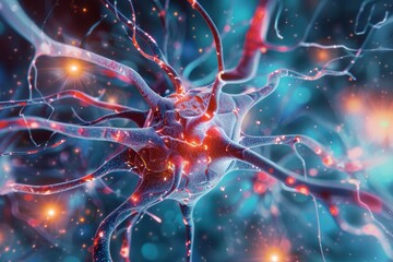 Obraz premium Neuroplasticity allows the brain to adapt and change, enhancing learning and recovery.