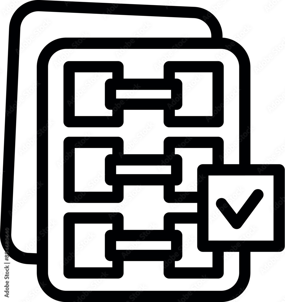 Poster server room icon representing optimal performance and functionality