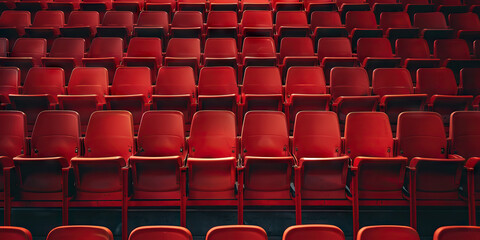 Naklejka premium Empty sport stadium seats