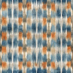 Watercolor painting, brushstroke, stripe in seamless pattern