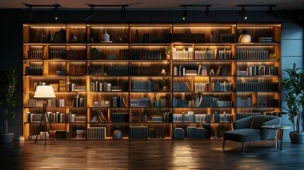 Obraz premium An office video conferencing background. Perfect for online meetings in your office or webinars. A 3D rendering VR backdrop gives a professional appearance to your video conference.