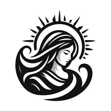 recommend clip art: Maria logo icon design illustration