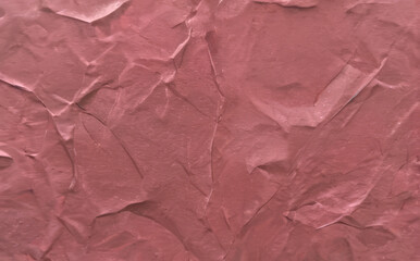 Fototapeta premium abstract background, wrinkled sangria color textured paper