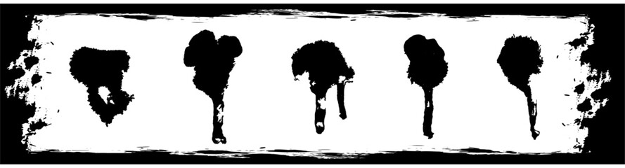 Paint blot texture set.eps