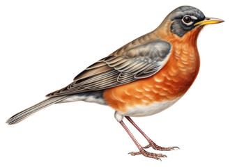 Fototapeta premium PNG American Robin robin bird animal.