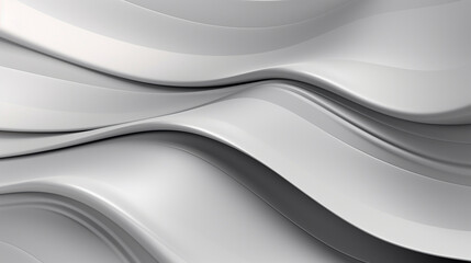 Silver abstract background with lines, stripes. Wavy text area for card, banner, flyer, design