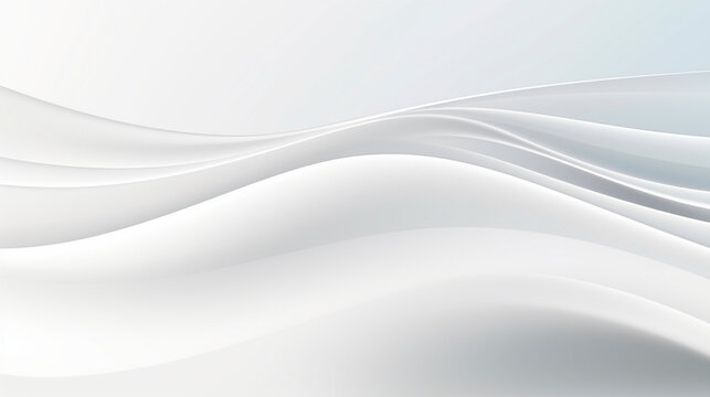 White abstract background with lines, stripes. Wavy text area for card, banner, flyer, design