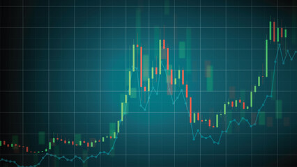 abstract baabstract background of stock market candle stick on graph chart black backgroundckground work 2189