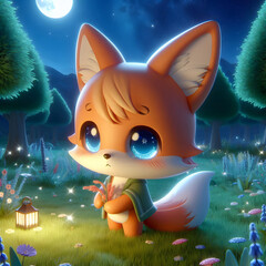 Chibi Fox and the Enchanted Forest
