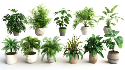 Collection of potted plants