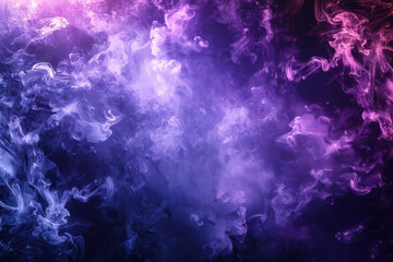 Obraz premium A mesmerizing blend of purple and pink smoke swirls creating an ethereal and dreamy abstract background, perfect for creative projects and designs.