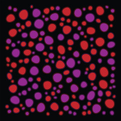 Vector set of minimal backgrounds with organic abstract shapes and sample text in pastel colors