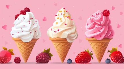 Delicious homemade ice cream recipes for hot summer days, showcasing creamy delights in a refreshing and indulgent style