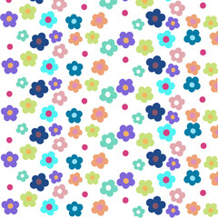 seamless pattern with flowers