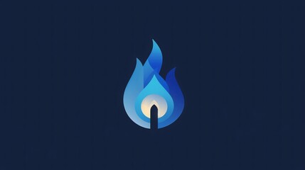 minimalist design of an icon of a flame. Inside the flame is a plus symbol. The illustration is in the style of a minimalist artist.