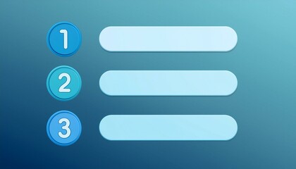 Obraz premium 1,2,3, 箇条書き ランキング