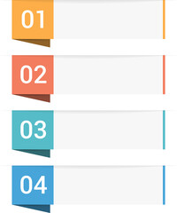 Obraz premium Infographic template with four steps or options, workflow, process diagram