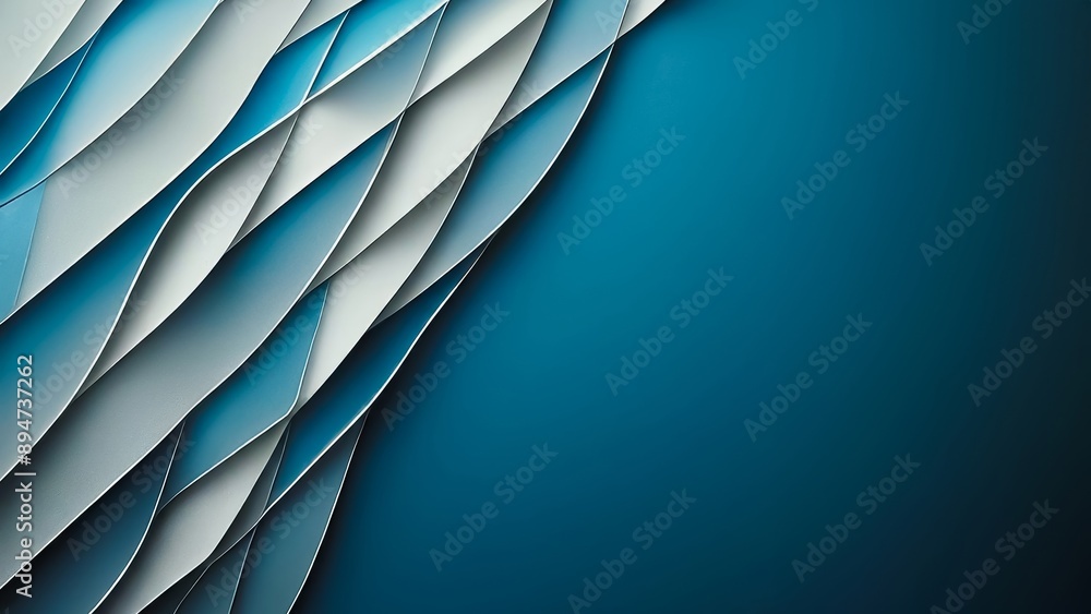 Poster modern abstract blue background design layers textured white transparent material triangle diamond s