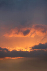 Sky Background Sunset View Nature