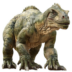 Fototapeta premium Iguanodon Feeding in the Forest PNG