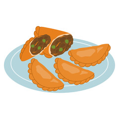 Fried Empanadas Filled with Minced Beef