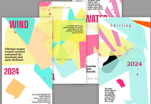 Social Media Post Layout Abstract Creative Art Cuts