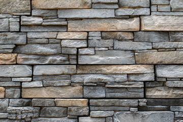 wall made of natural rectangular stone