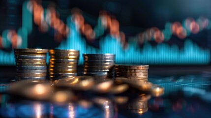 blur view Investment concept, Investment risk concept, stock market