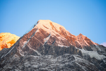 the sunrise of Annapurna South © wendi