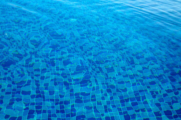 Water ripples on a swimming Pool